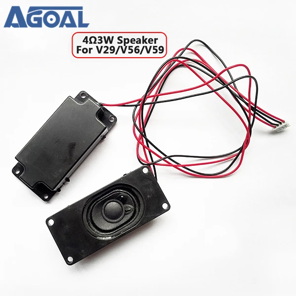 

For V59/56/59 3463A SKR.03 4 Ohm 3W LCD Panel Speaker Amplifier audio frequency Output - Black (30mm x 70mm) 1 Pair