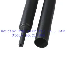 Quadruple double wall heat shrinkable tube 20mm black inner tube 4 times shrink waterproof adhesive
