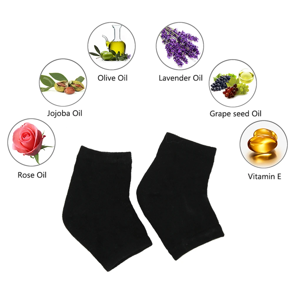 Reusable Pro Heel Socks Moisturizing Spa Gel Smooth Cracked Feet Skin Protector Pain Relief Foot Massage Hydrating | Красота и