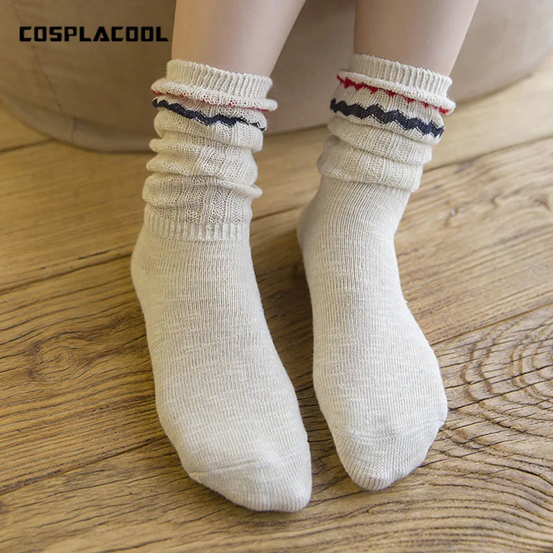 

[COSPLACOOL]Sox Art Heap Heap Design Ethnic style Socks Women Japan Harajuku Cotton Socks Colorful Creative Calcetines Mujer