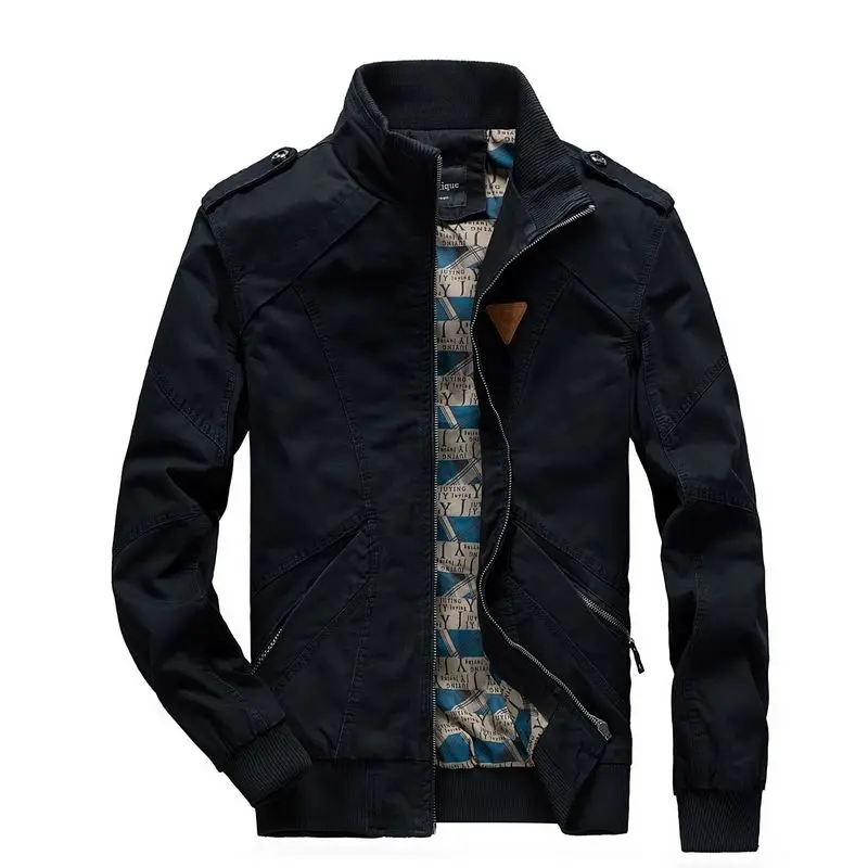

European and American brand clothing men's uniform jacket goods jacket coating winter fleece short jacket XL jacket windproof