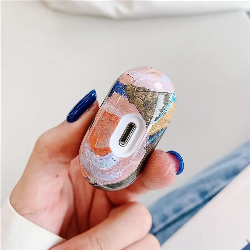 Чехол для наушников с рисунком ромашки Lnk Airpods аксессуары Airpod чехлы Bluetooth