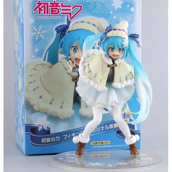 

Snow Hatsune Miku Doll Anime Figure 16cm PVC Action Figure Miku Snowsuit Ver. Collection Model Toys