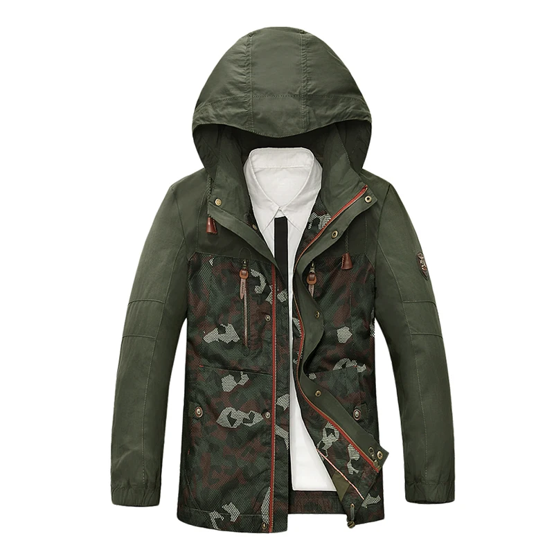 Большие размеры M-4XL AFS джип повседневные брендовые 100% хлопок camouflage army jacket пальто наивысшего качества куртка-пилот s куртки и пальто