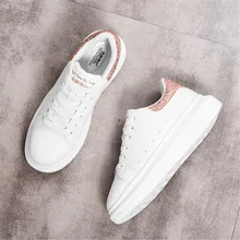 

Agsdon Korean Women Shoes Loafers Spring Fashion Leather Ladies Antiskid Flat Thick Bottom Female Sneakers Brand Design