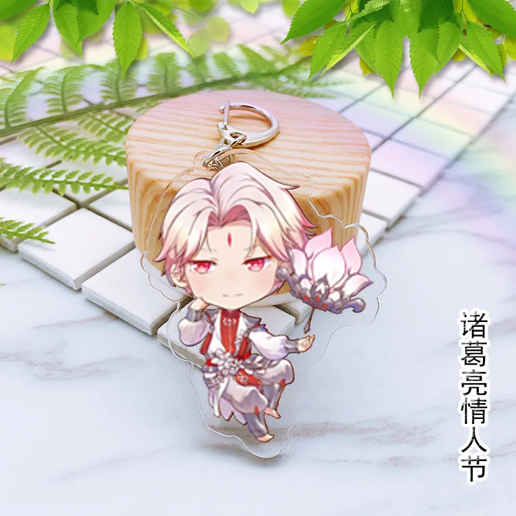 

Who anime acrylic double hang key chain Production video game boy ruban undertakes to zhou yu's glory