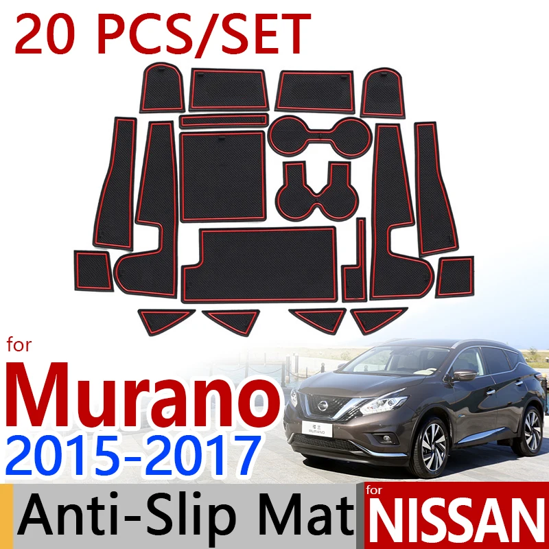 Для Nissan Murano Z52 MK3 противоскользящие резиновые чашки подушки двери коврик 20 шт./компл. аксессуары для стайлинга автомобилей Стикеры