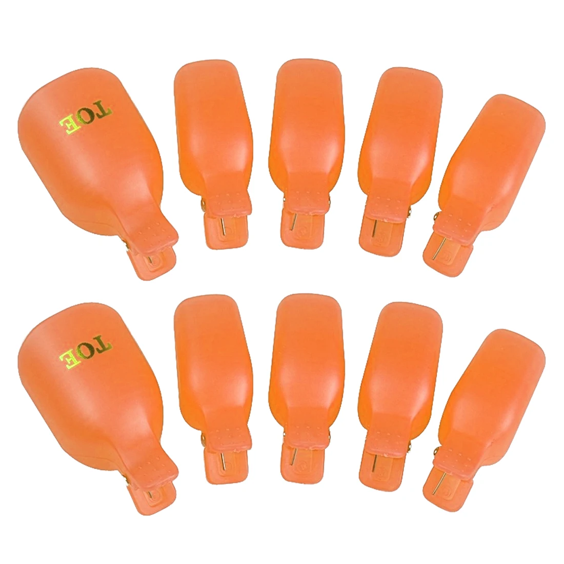 

5Pcs Plastic Foot Toe Nail Art Soak Off Cap Clip UV Gel Polish Remover Wrap Tool Beauty Nail Care Tools