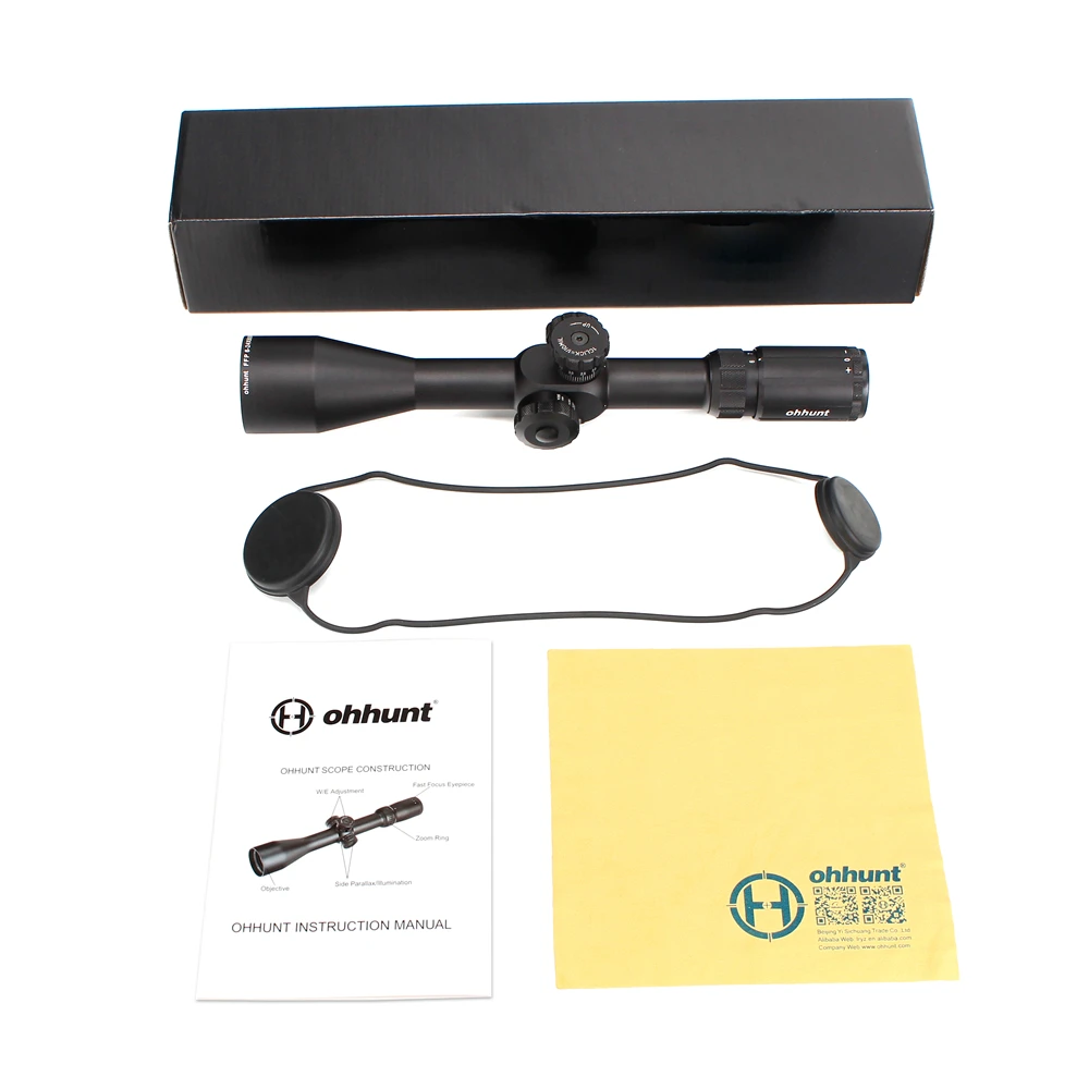 ohhunt FFP 6-24X50 SF First Focal Plane Scope Side Parallax Glass Etched Reticle Lock Reset Hunting Tactical Optical Riflescopes (8)