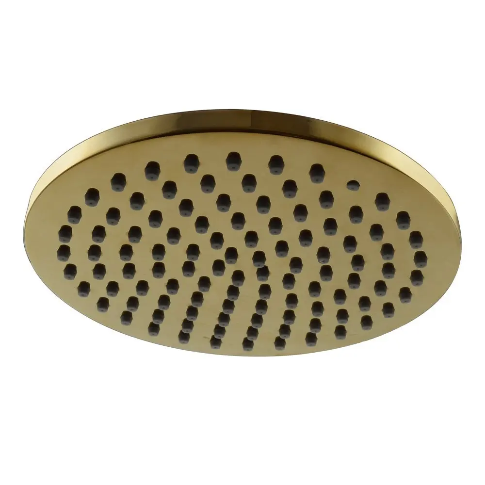Gold 200mm 8 Inch Top Shower Head Fixed Mount Rainfall Style,bathroom