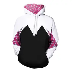 CostumeBuy Женская толстовка "Веном" косплей костюм паук Гвен Стэйси костюм 3D супергероя-паука куртка толстовка с капюшоном пальто для унисекс