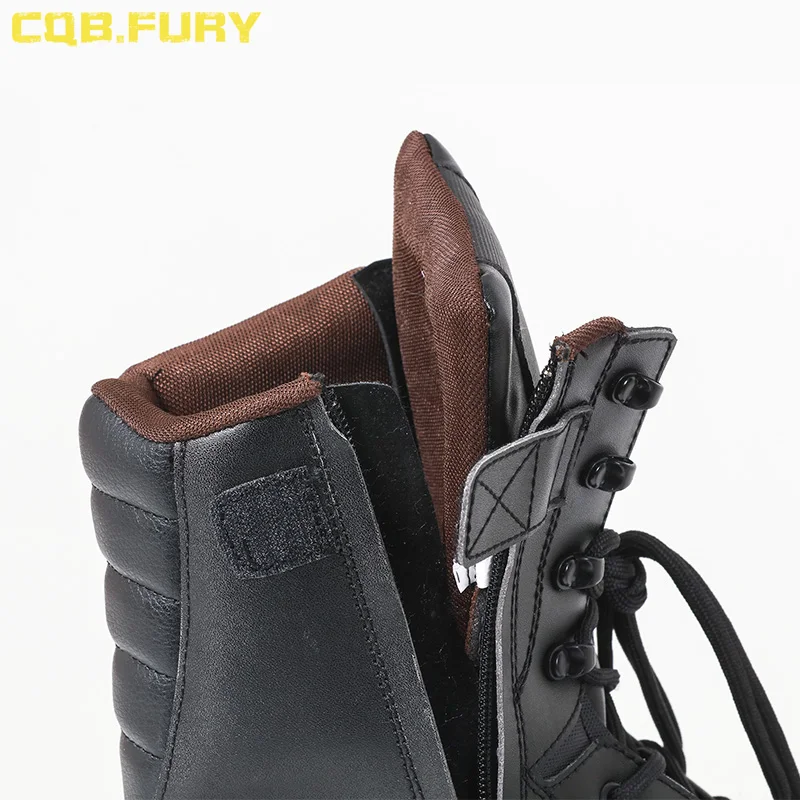 Удобная мужская черная летняя дышащая обувь CQB.FURY с ремешком на щиколотке и