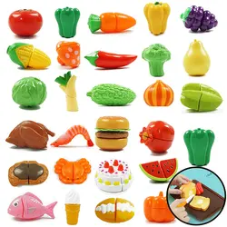 Детская игрушка для резки фруктов растительная пища кухня миниатюрные кухонные наборы для нарезки игровой домик игрушка Ролевые Игры