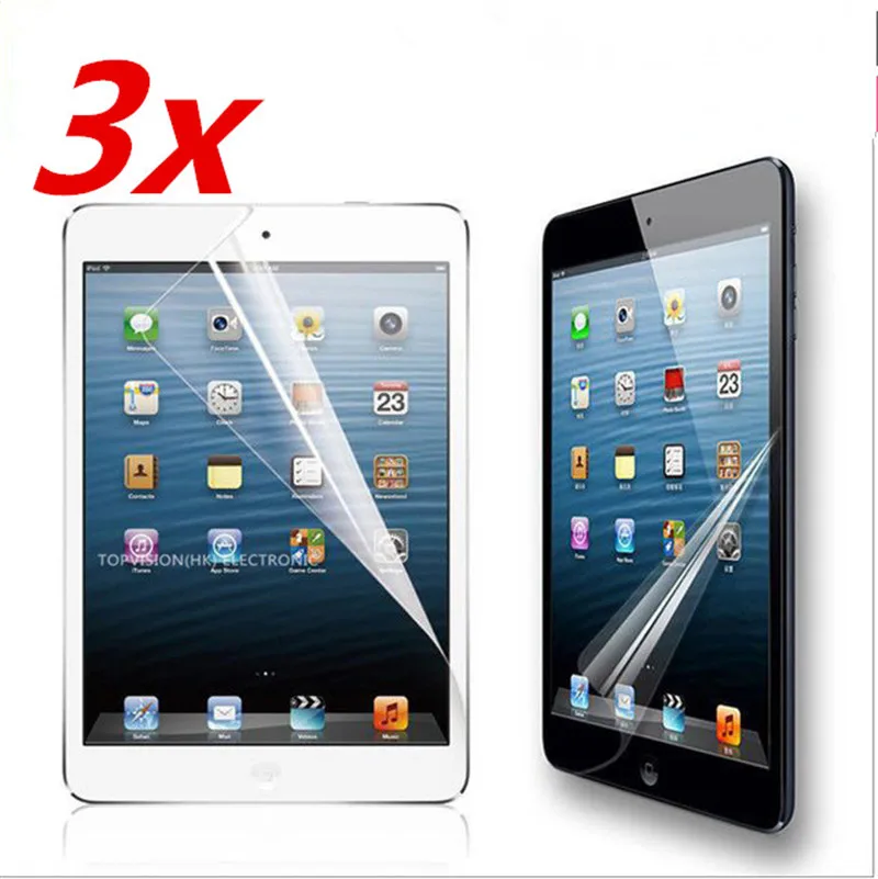 

(3 Pack)TPU Clear Screen Protector film Shield For Apple iPad mini 1 2 3 4 For iPad 9.7 2017 2018 Air 1 2 Pro Protective Film