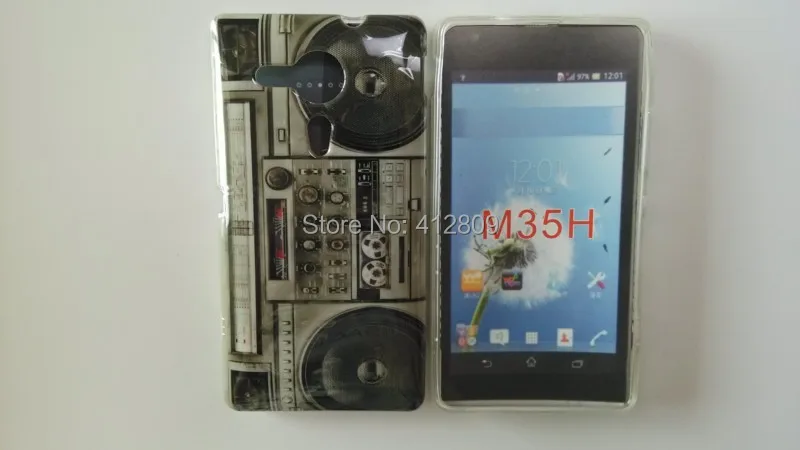 1 шт. Новый Стильный винтажный Чехол из мягкого ТПУ с рисунком радио для sony Xperia SP