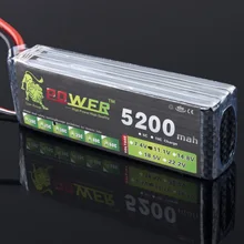 1pcs Lion Power 3S Lipo Battery 11.1v 5200mAh 35C Battery for RC helicopter RC car RC boat quadcopter register shipping