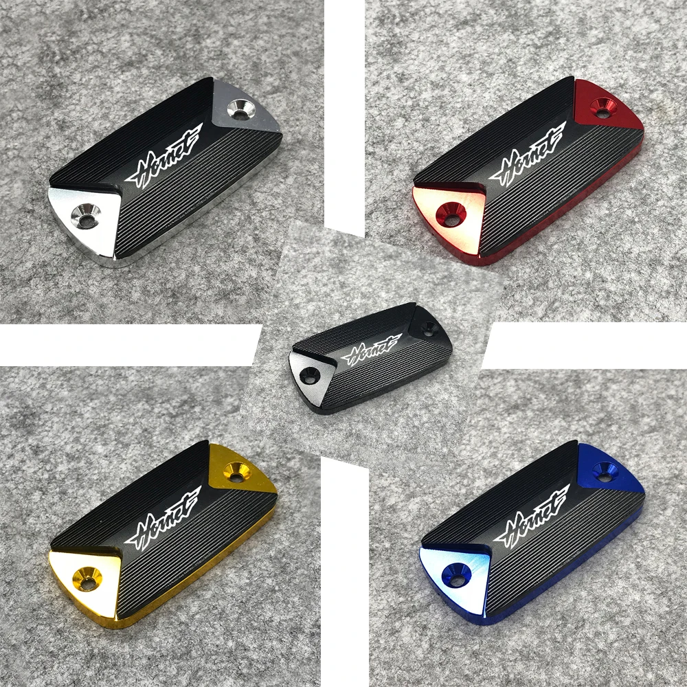

Motorcycle Brake Fluid Reservoir Cover Cap For Honda Hornet 900 Hornet 600 CB600F 1998-14 00 05 06 07 08 2009 2010 CNC RED LOGO