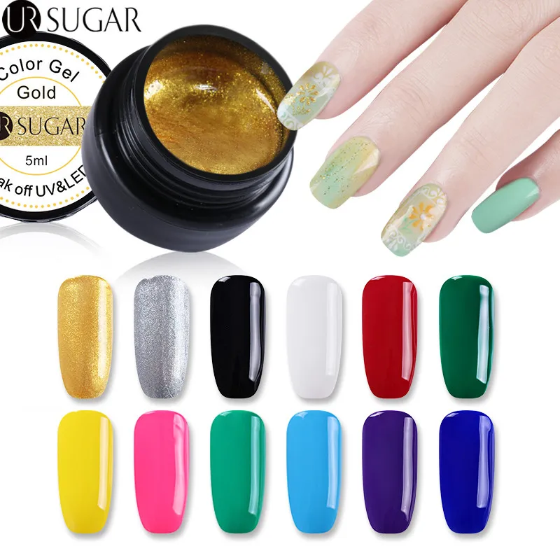UR SUGAR Paint Gel Nail Art Acrylic Painting Color Gel