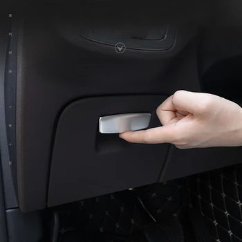 

Steel Glove Box Storage Container Handle Cover Trim For BMW 5 Series G30 G31 2017-2018