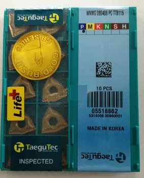 

Taegutec Carbide inserts WNMG080408PC TT8115 wholesale WNMG 080408 PC TT8115 for steel P05 - P20