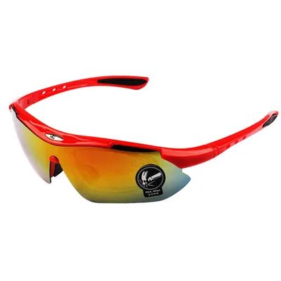 Мужские и женские велосипедные очки со съемной рамкой для близорукости, УФ-защита для шоссейного велосипеда, горного велосипеда, солнцезащитные очки для улицы, велосипедные очки - Цвет: Red