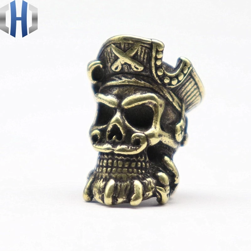 EDC Retro Paracord Beads Vicissitudes Templar Knight Brass Crusader Armor Warrior Knife Umbrella Rope Knife Beads Paracord