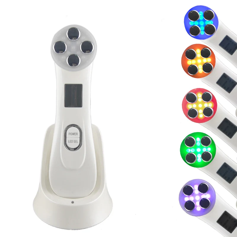 

Face Skin EMS Mesotherapy Electroporation RF Radio Frequency Facial LED Photon Skin Care Device Face Lift Tighten Beauty Machine