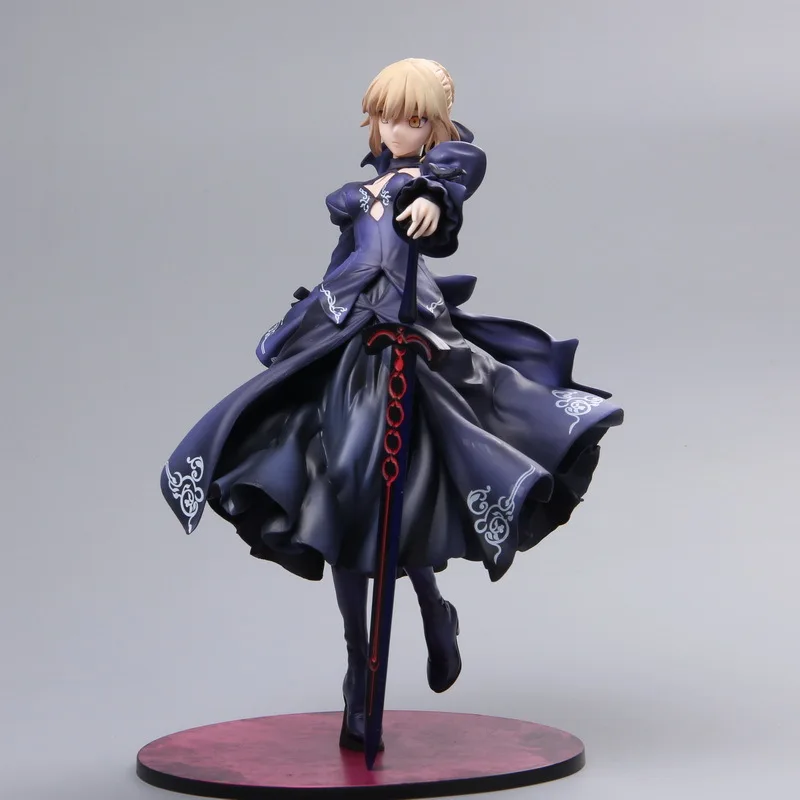 3 цвета 23 см Fate Grand Order Saber Alter Dress Ver Сексуальная ПВХ Модель Коллекция Косплей украшение аниме фигурка игрушка кукла 9''