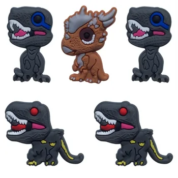 

5PCS Dinosaur PVC Shoe Charms Unicorn Shoe Buckle Accessories for Croc Decoration for Bracelets with holes