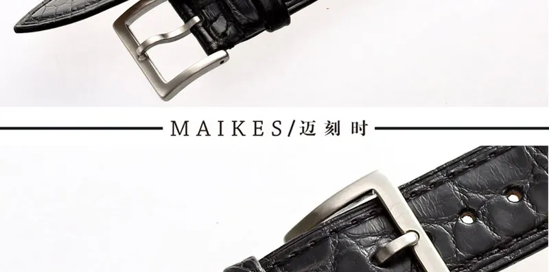 MAIKES ручной работы роскошные часы аксессуары Для женщин ремешки 14 мм-24 мм Натуральная кожа ремешок для часовой бренд Band браслеты