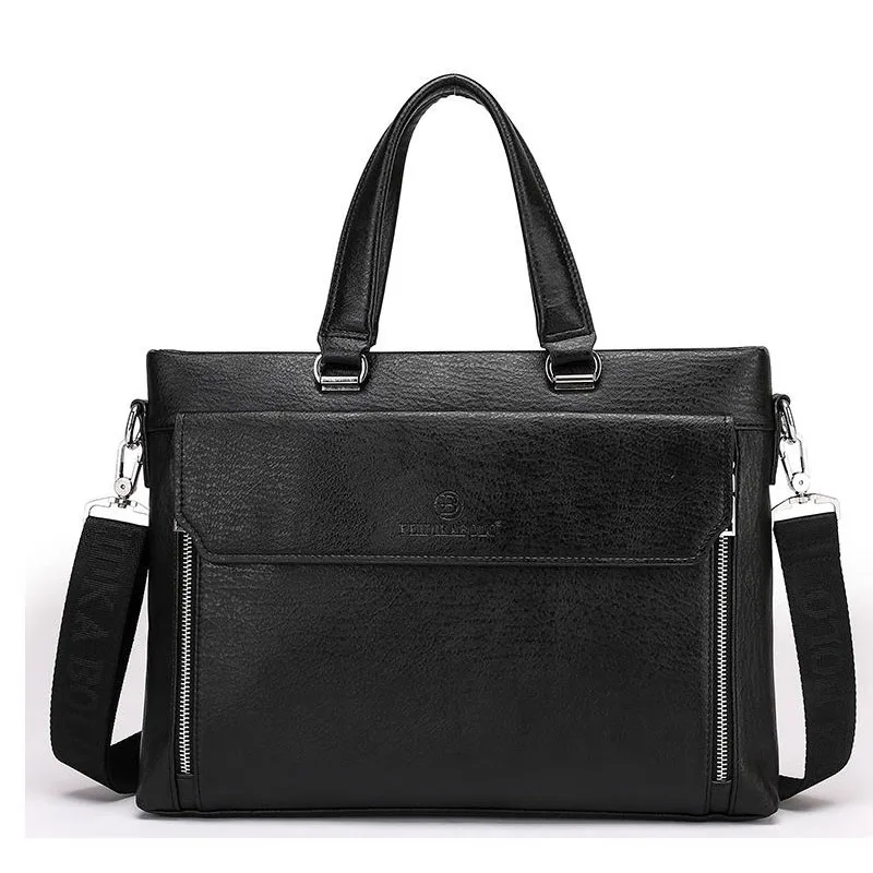 

Crocodile Polo Men Business Laptop Tote Bags Briefcases Cartable Cuir Homme Mens Leather Briefcase Shoulder Bag Man Handbags