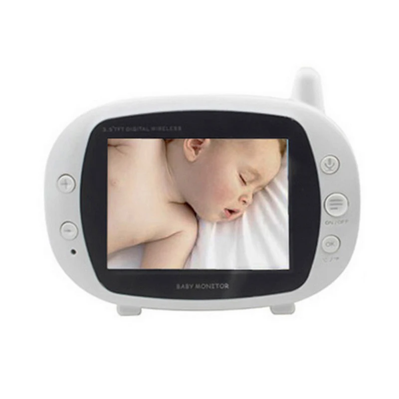 Video Baby Monitor Surveillance Security Camera Babys 2.4G Wireless With 3.5 Inches LCD 2 Way Audio Talk Night Vision