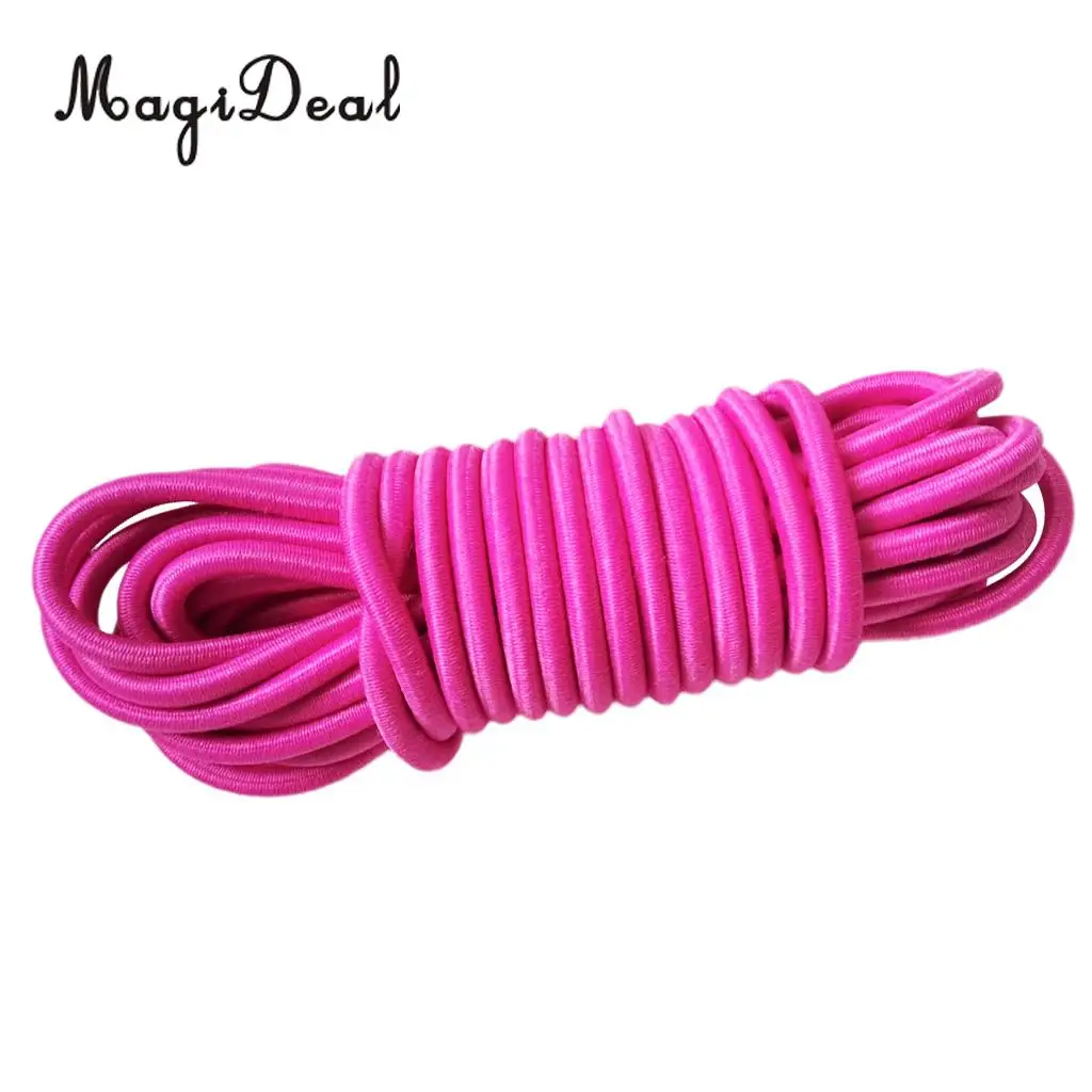 MagiDeal 4mm x 5m Strong Elastic Round Bungee Rope Shock Cord Tie Down Marine Boat Trailer Kayak Surfboard Roof Rack