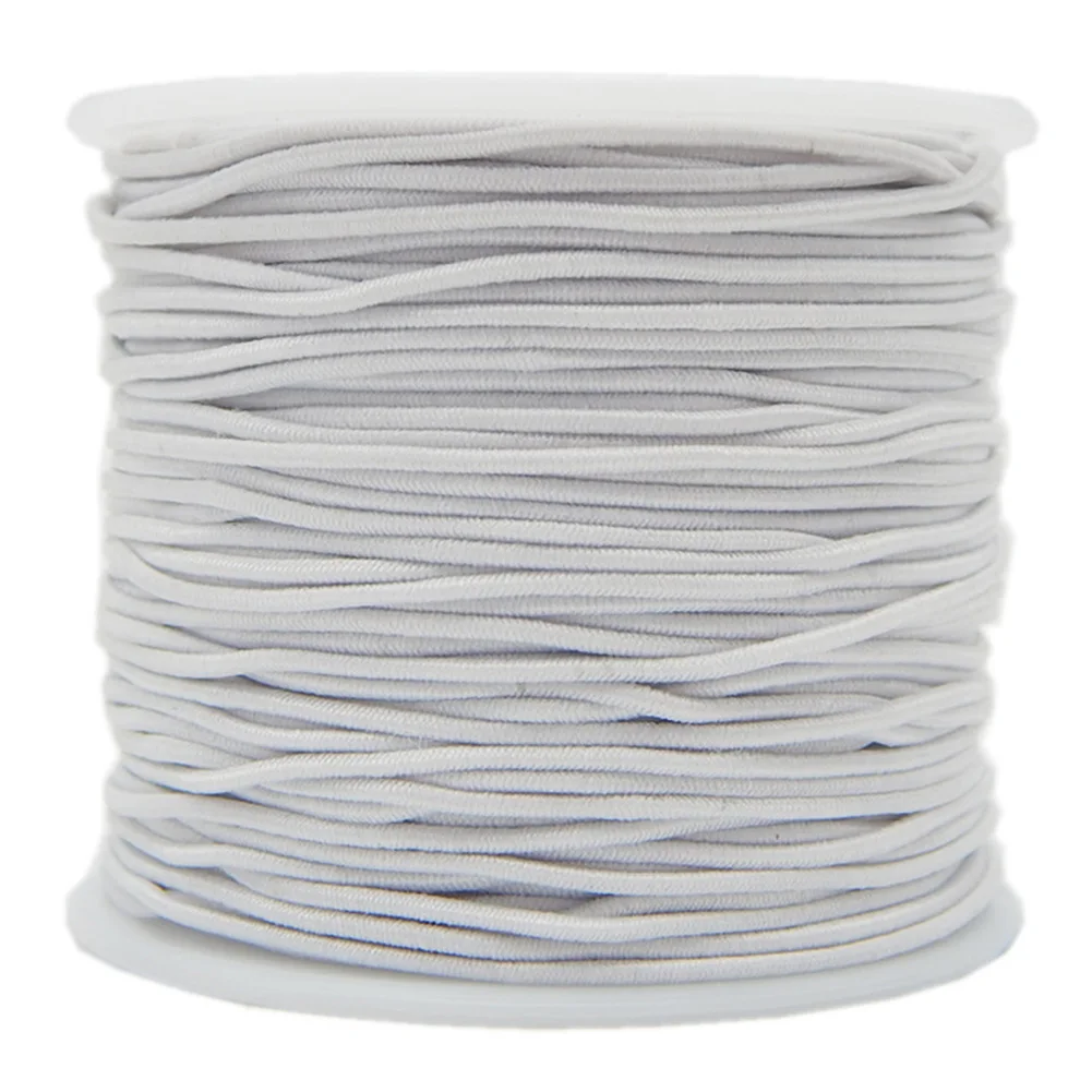 

0.8mm/1mm Elastic Cylindrical Hat Core-spun Packaging Round Tailoring Jewellery-making Sewing Accessories Beading DIY Craft