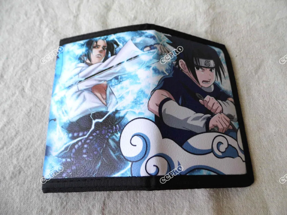 Аниме Наруто Полиэстер бумажник с принтом Узумаки и Учиха Саске|print sleeve|wallet ropeprint