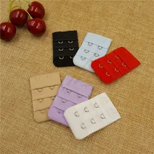 50 шт./партия) 3 ряда 2 женские бюстгальтеры нейлон застежка ремень полезное удлинение для бретель бюстгальтера 9 цветов