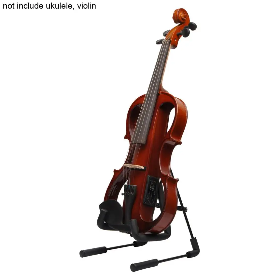 Алюминий сплав складной миниатюрная гитара укулеле-подставка для скрипки мягкая губка шнура подставкой Музыкальные инструменты держатель