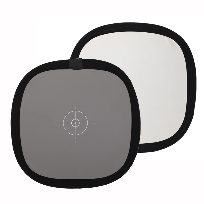 

12inch 30cm Balance Folding Gray Card Double Camera Flash Reflector 18% Gray White