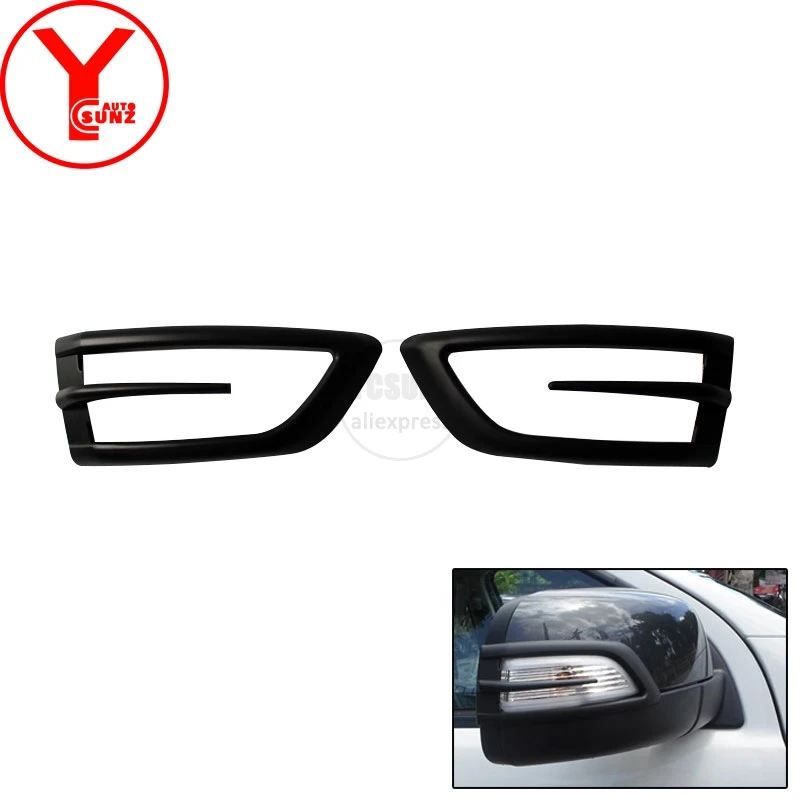 

YCSUNZ ABS black side mirror cover car auto accessories for ford everest Ranger T7 2015 2016 2017 2018 rearview mirror covers