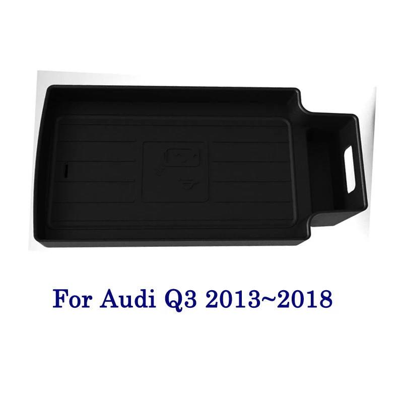 Для Audi QI Беспроводная зарядка скрытое Беспроводное зарядное устройство Держатель Телефона Коробка для хранения для Q3 8U