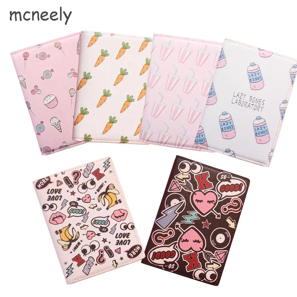 22Style Travel Passport Holder Document Card, Floral Print Passport