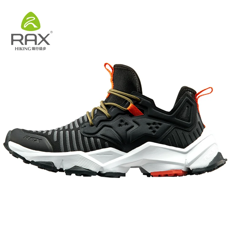 RAX треккинговые ботинки Мужские дышащие треккинговые кроссовки для мужчин Уличная обувь Горные треккинговые ботинки большого размера женские светильник Walking76