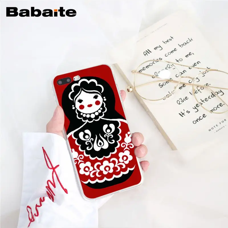 Babaite милые русские куклы матрешка чехол для телефона чехол для iphone 11 Pro 11Pro Max 8 7 6 6S Plus X XS MAX 5 5S SE XR