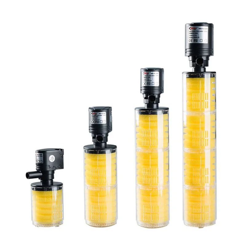 

4models for small or big tank, Biological Aquarium Fish Tank Internal Filter, MultiFunction Submersible filter pump Oxygen Spray