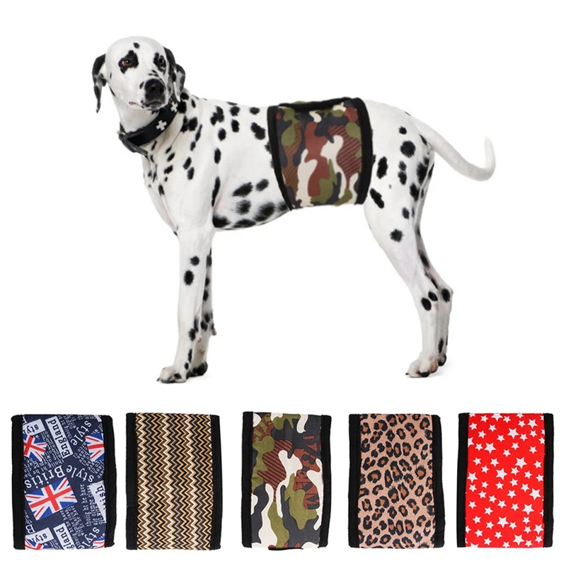 

Washable Reusable Belly Bands For Dogs Adjustable Dog Diapers Male Puppy Nappies Wrap Male Dog Nappies