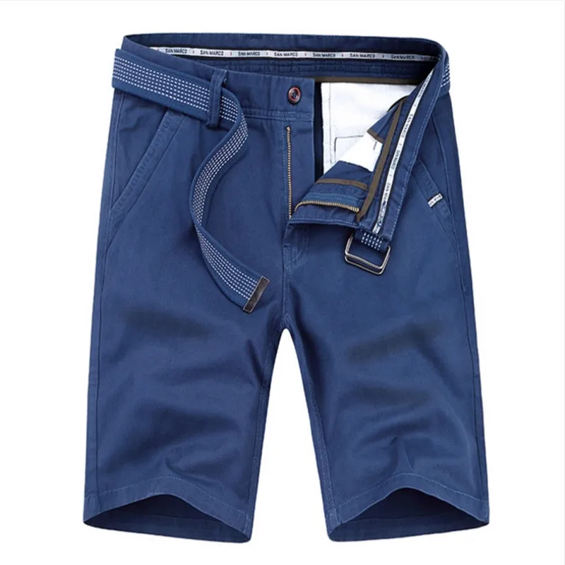 Мужские летние свободного покроя с большим количеством карманов дизайн модные шорты Homme хлопковые свободные легкие шорты синий зеленый брюки карго однотонные шорты