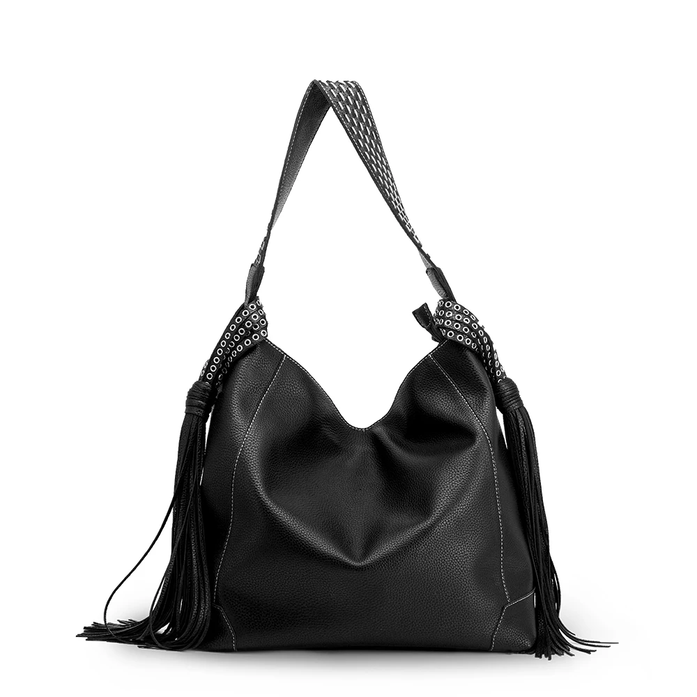 SMORESHINE Brand Soft Leather Women Shoulder Bags Female Exquisite Tassel Designer Fashion