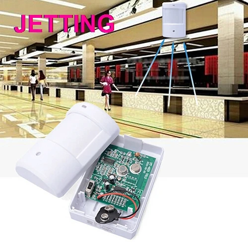 

Wireless Infrared Monitor Sensor Sensitive Detector Exterior Courtesy Door Bell Alarm Chime Welcome Entry Music Bell