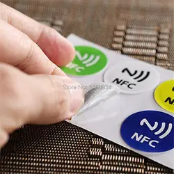 6 шт./партия ISO14443 13.56 мГц метке NFC ntag216 888 байт NFC Стикеры Совместим с любым смартфоном с функцией NFC