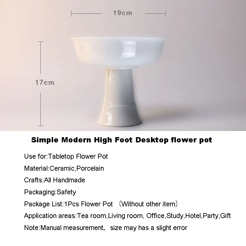 Изысканная белая фарфоровая ваза Ikebana в японском стиле цветочный горшок с